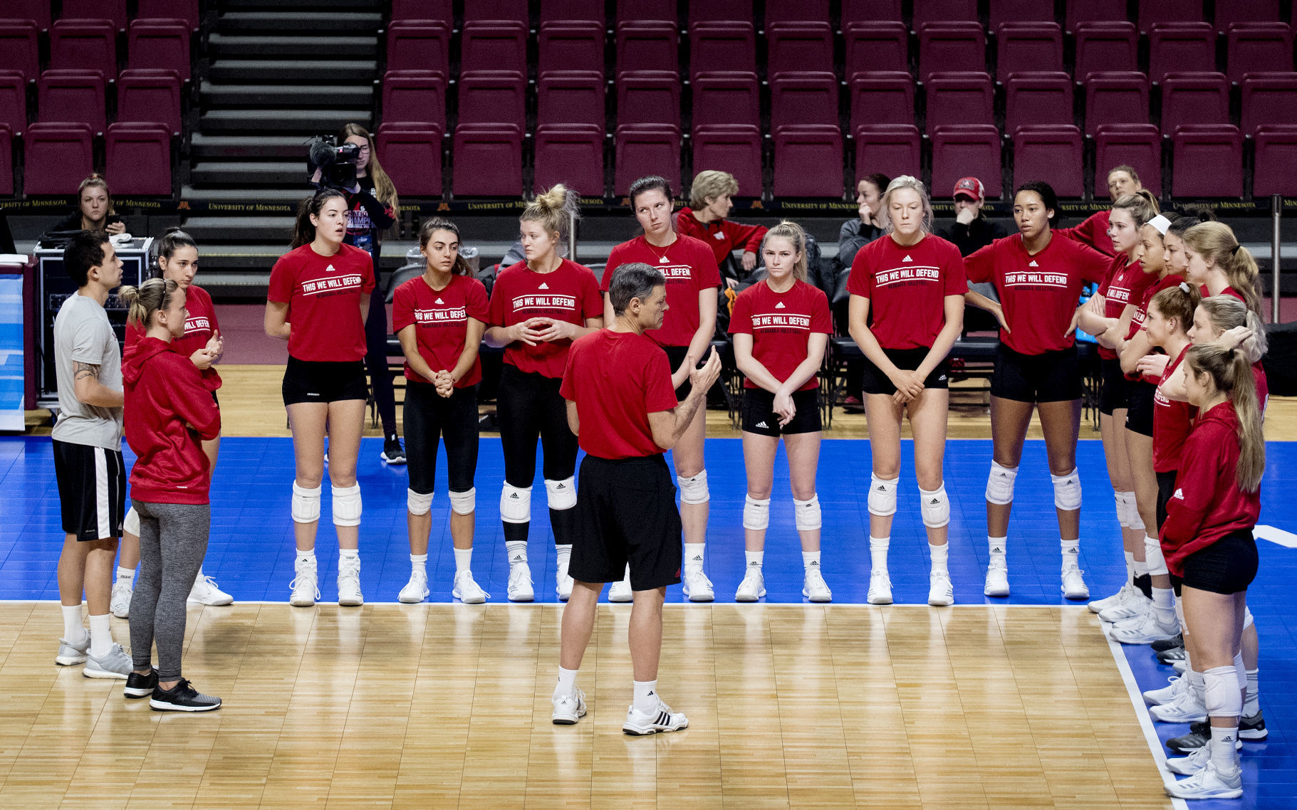 Nebraska Volleyball Practice in Minneapolis, 12.06